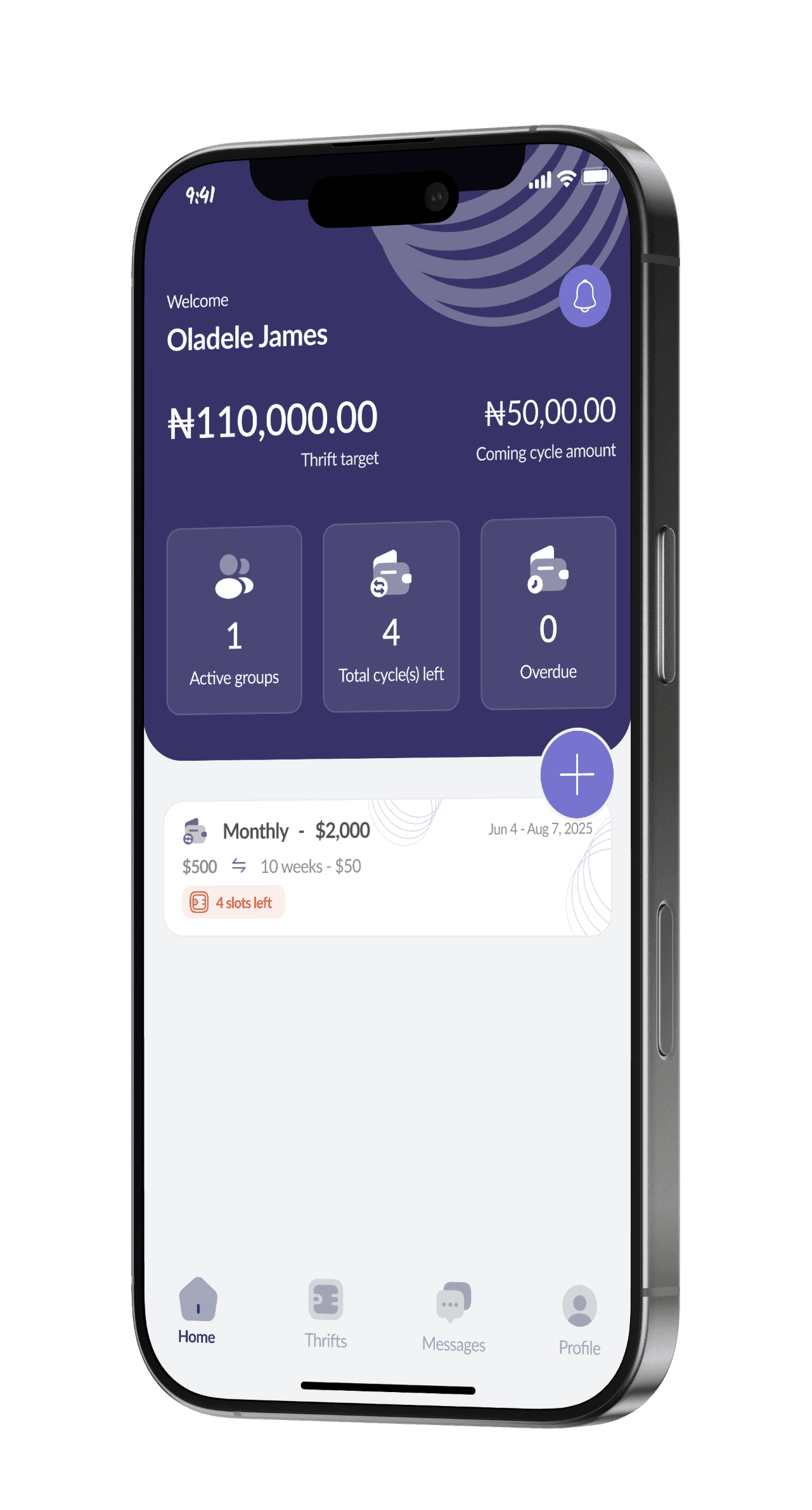 FundCircla home and success screen